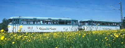 Chiemgaubahn auf Sonderfahrt bei Rohrdorf