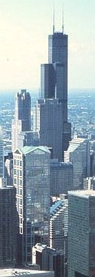 Sears Tower, aufgenommen vom John Hancock Center