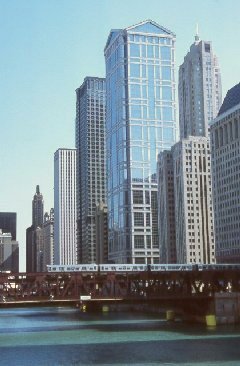 Chicago River mit Loop-Brcke