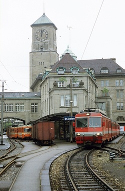 St. Gallen, Bahnhof Appenzeller Bahn und Trogener Bahn