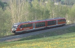 Erzgebirgsbahn bei Lößnitz