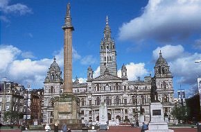 Glasgow, George Square und Rathaus