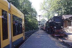 Straßenbahn meets Dampflok