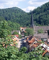 Blick auf Ilfeld vom Steinberg