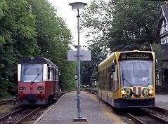 Duo-Combino und HSB-Triebwagen