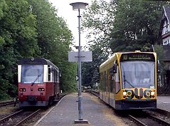 Duo-Combino und HSB-Triebwagen