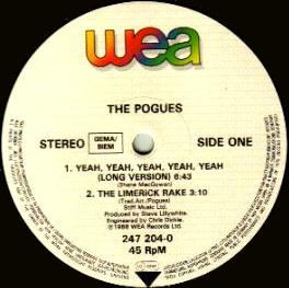 Yeah, Yeah, Yeah, Yeah, Yeah: German 12" (wea label)