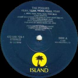 Yeah, Yeah, Yeah, Yeah, Yeah: US re-release 12" (Island label)