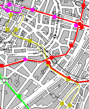 Stadtplanausschnitt