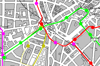 Stadtplanausschnitt