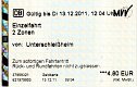 Scan Fahrkarte