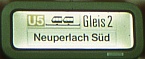 Foto Zugzielanzeiger U-Bahn
