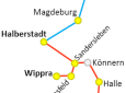 Ausschnitt Streckenkarte