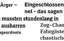 Ausschnitt aus der Grafik im Artikel (Schlagzeilen zu liegengeblieben Z&uuml;gen)