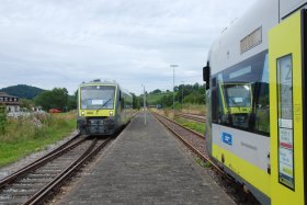 Zugbegegnung in Waldkirchen