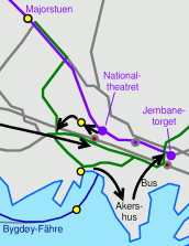Skizze Oslo (Ausschnitt)