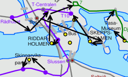 Skizze Stockholm (Ausschnitt)