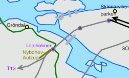 Skizze Stockholm (Ausschnitt)